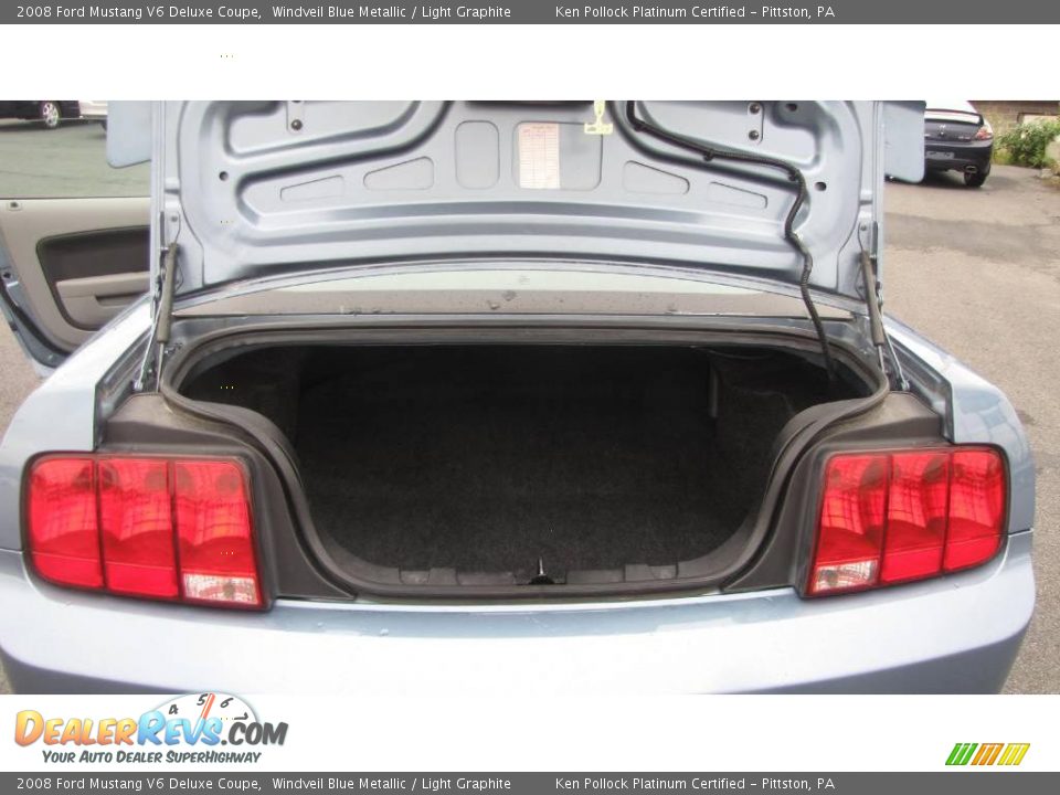 2008 Ford Mustang V6 Deluxe Coupe Windveil Blue Metallic / Light Graphite Photo #8