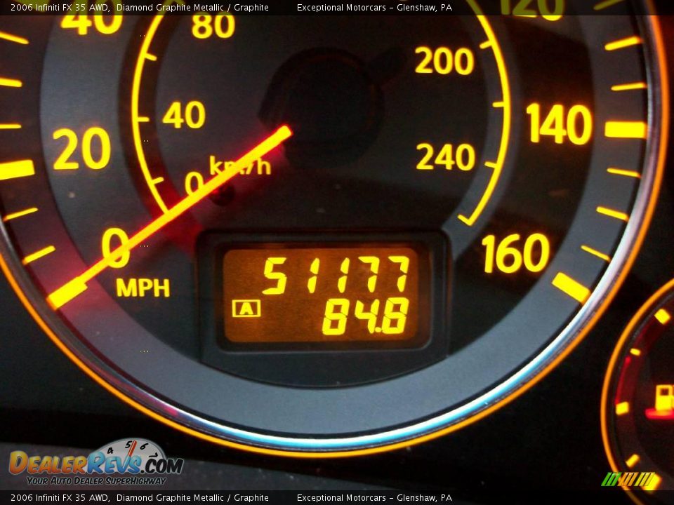 2006 Infiniti FX 35 AWD Diamond Graphite Metallic / Graphite Photo #14