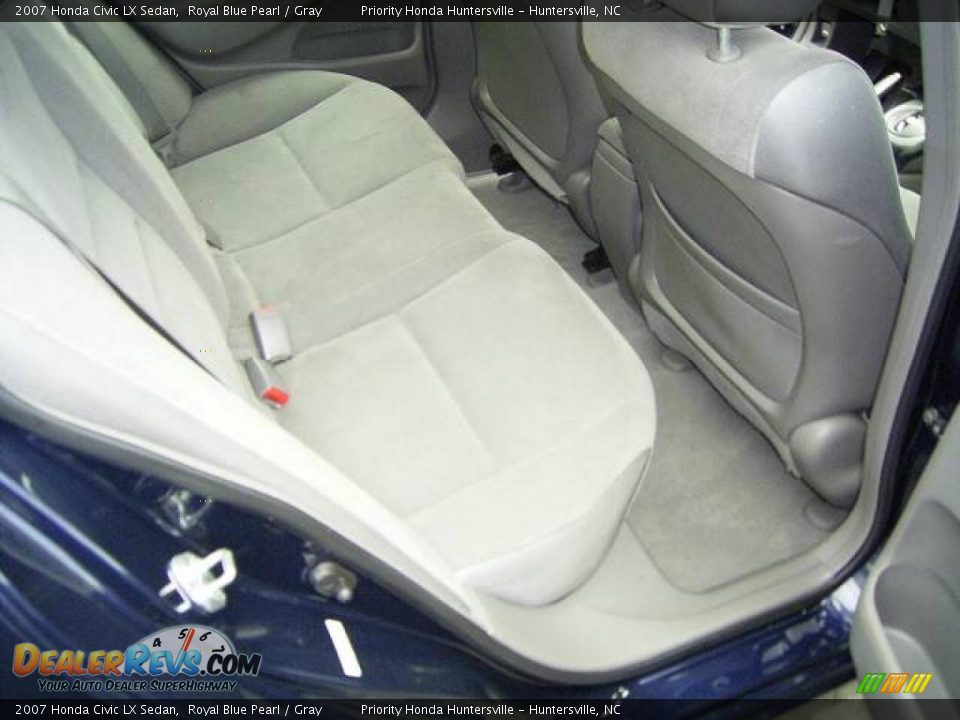 2007 Honda Civic LX Sedan Royal Blue Pearl / Gray Photo #13