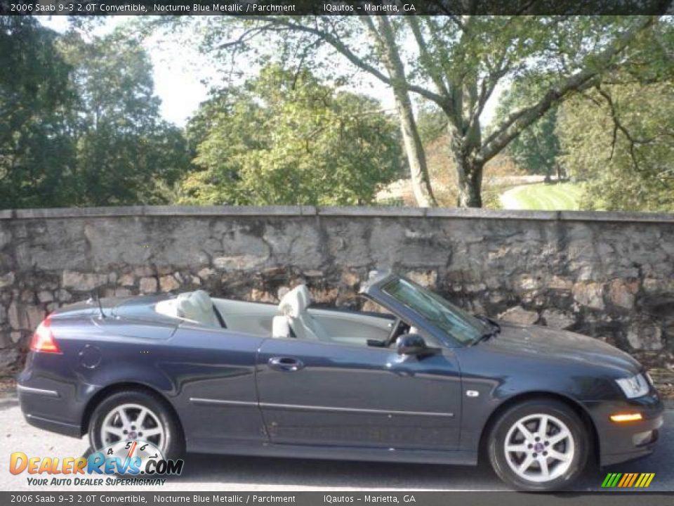 2006 Saab 9-3 2.0T Convertible Nocturne Blue Metallic / Parchment Photo #2