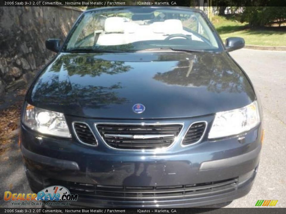 2006 Saab 9-3 2.0T Convertible Nocturne Blue Metallic / Parchment Photo #3