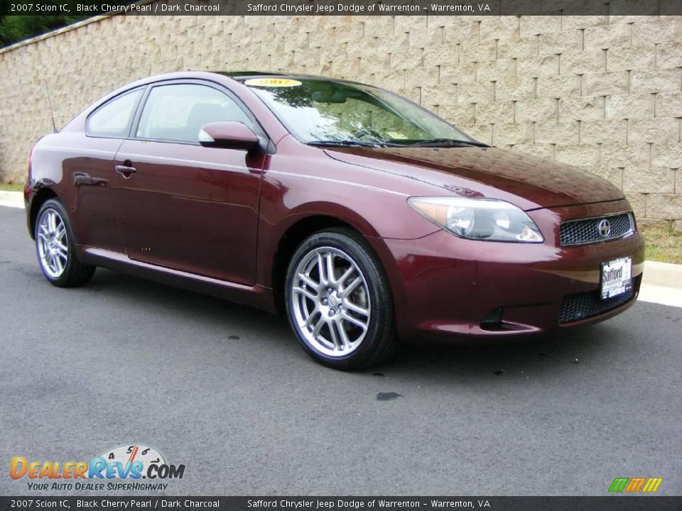 2007 Scion tC Black Cherry Pearl / Dark Charcoal Photo #3