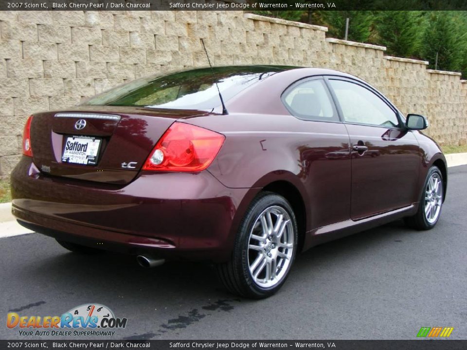 2007 Scion tC Black Cherry Pearl / Dark Charcoal Photo #5