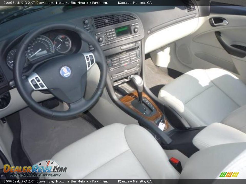 2006 Saab 9-3 2.0T Convertible Nocturne Blue Metallic / Parchment Photo #7