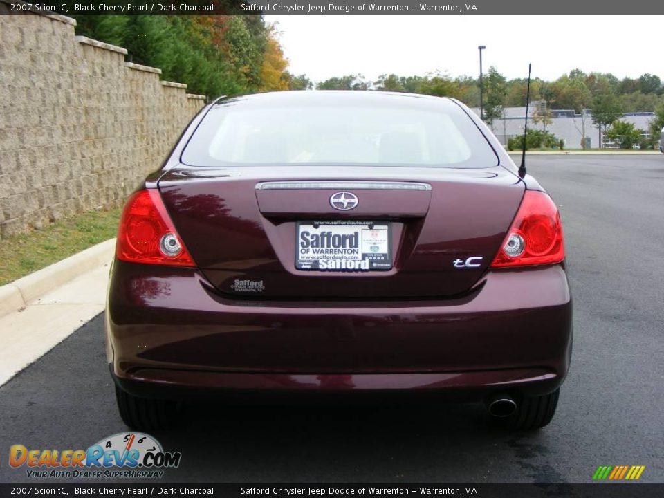 2007 Scion tC Black Cherry Pearl / Dark Charcoal Photo #6