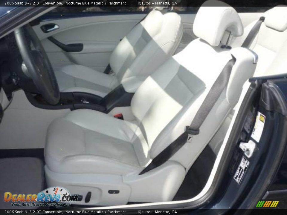 2006 Saab 9-3 2.0T Convertible Nocturne Blue Metallic / Parchment Photo #8