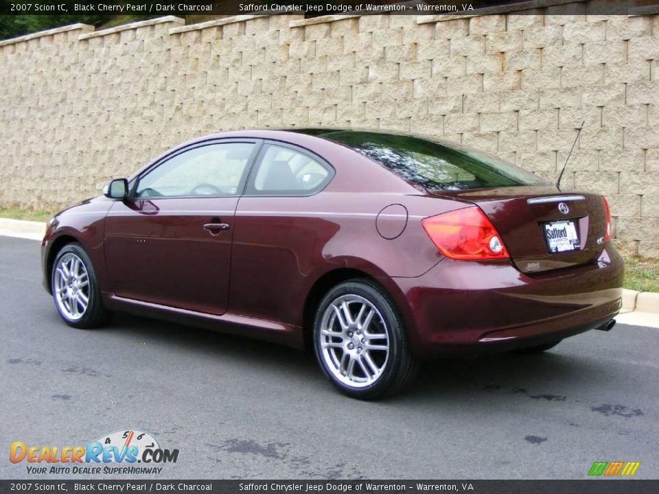 2007 Scion tC Black Cherry Pearl / Dark Charcoal Photo #7