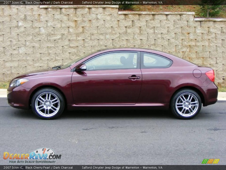 2007 Scion tC Black Cherry Pearl / Dark Charcoal Photo #8
