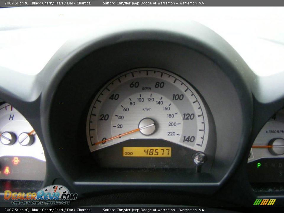 2007 Scion tC Black Cherry Pearl / Dark Charcoal Photo #9