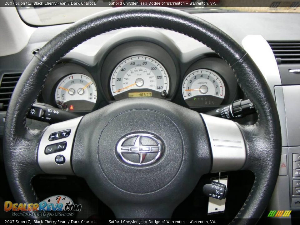 2007 Scion tC Black Cherry Pearl / Dark Charcoal Photo #10