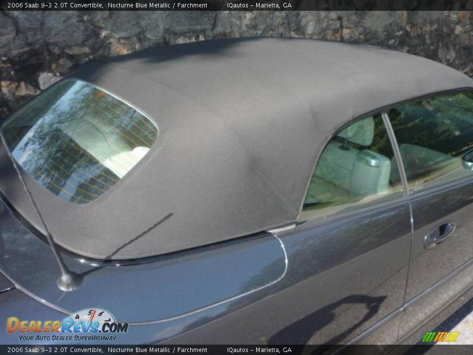 2006 Saab 9-3 2.0T Convertible Nocturne Blue Metallic / Parchment Photo #14