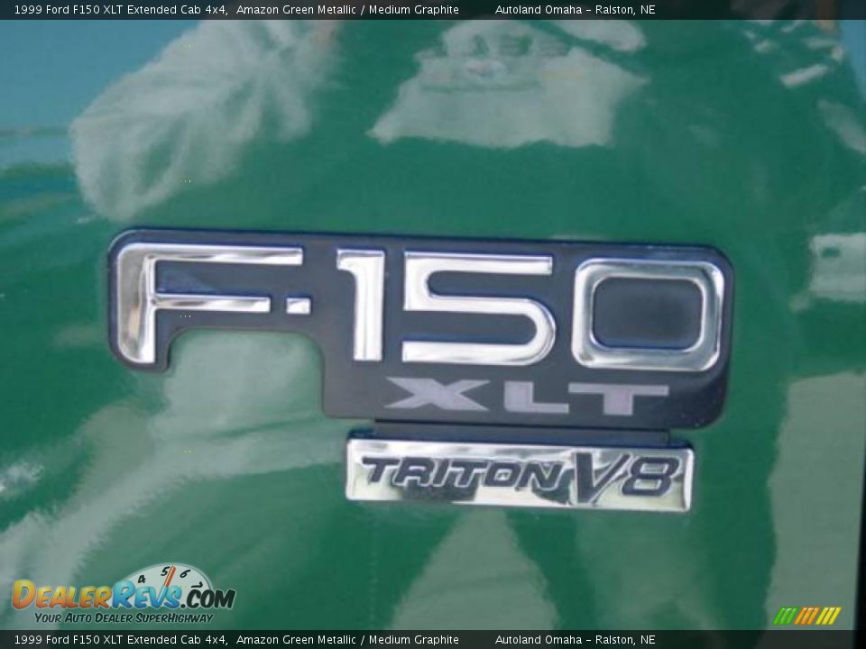 1999 Ford F150 XLT Extended Cab 4x4 Amazon Green Metallic / Medium Graphite Photo #13
