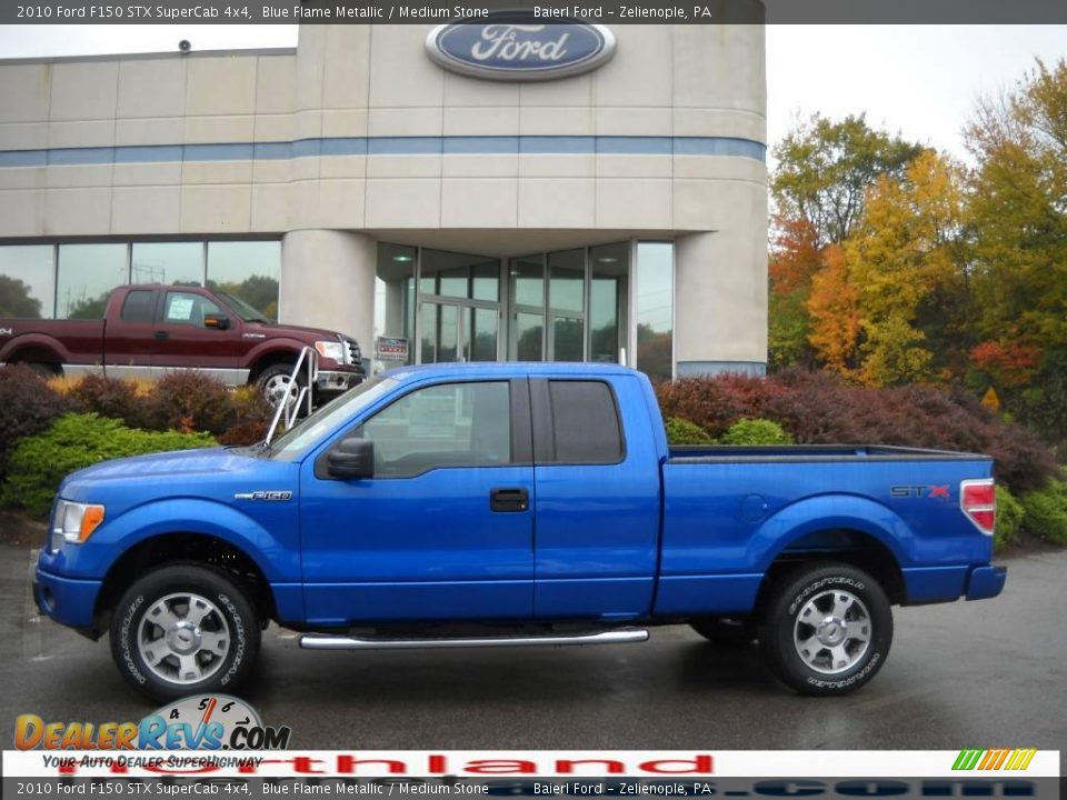 2010 Ford F150 STX SuperCab 4x4 Blue Flame Metallic / Medium Stone Photo #1