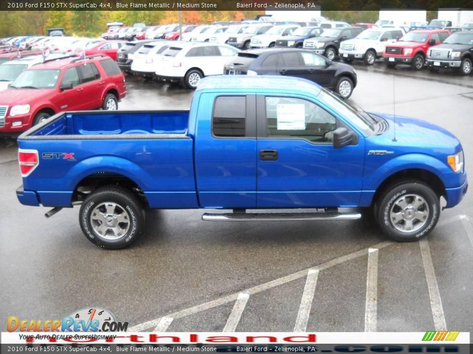 2010 Ford F150 STX SuperCab 4x4 Blue Flame Metallic / Medium Stone Photo #5