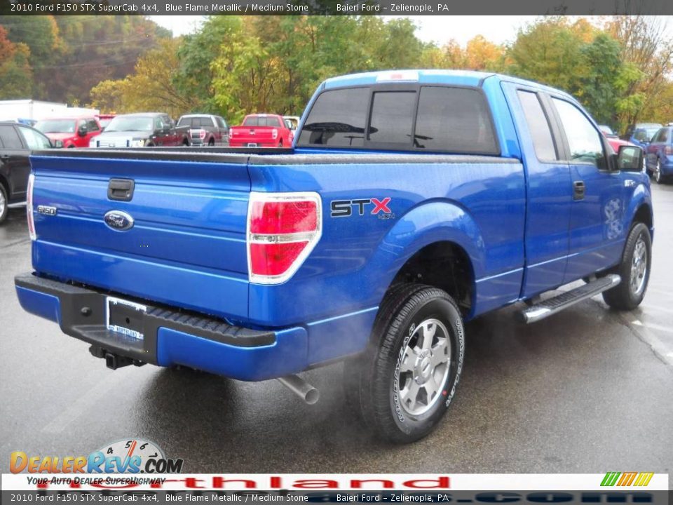 2010 Ford F150 STX SuperCab 4x4 Blue Flame Metallic / Medium Stone Photo #6