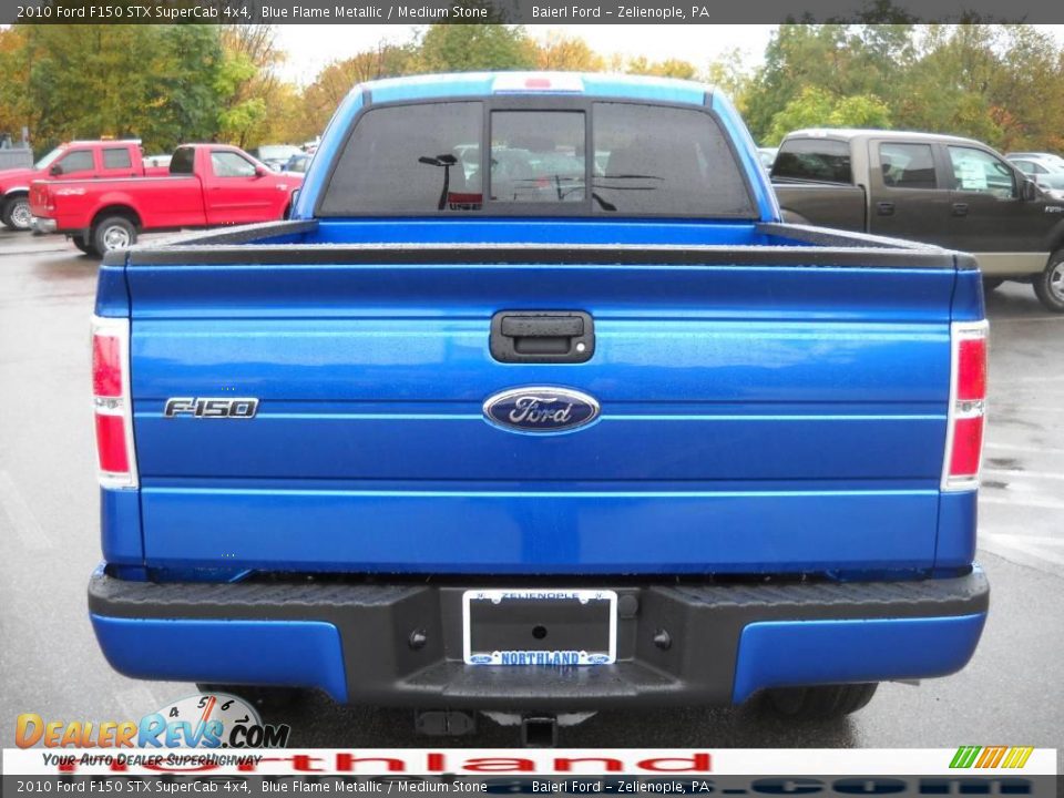 2010 Ford F150 STX SuperCab 4x4 Blue Flame Metallic / Medium Stone Photo #7