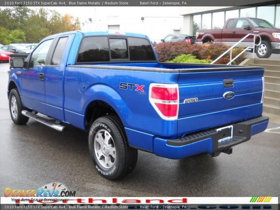 2010 Ford F150 STX SuperCab 4x4 Blue Flame Metallic / Medium Stone Photo #8