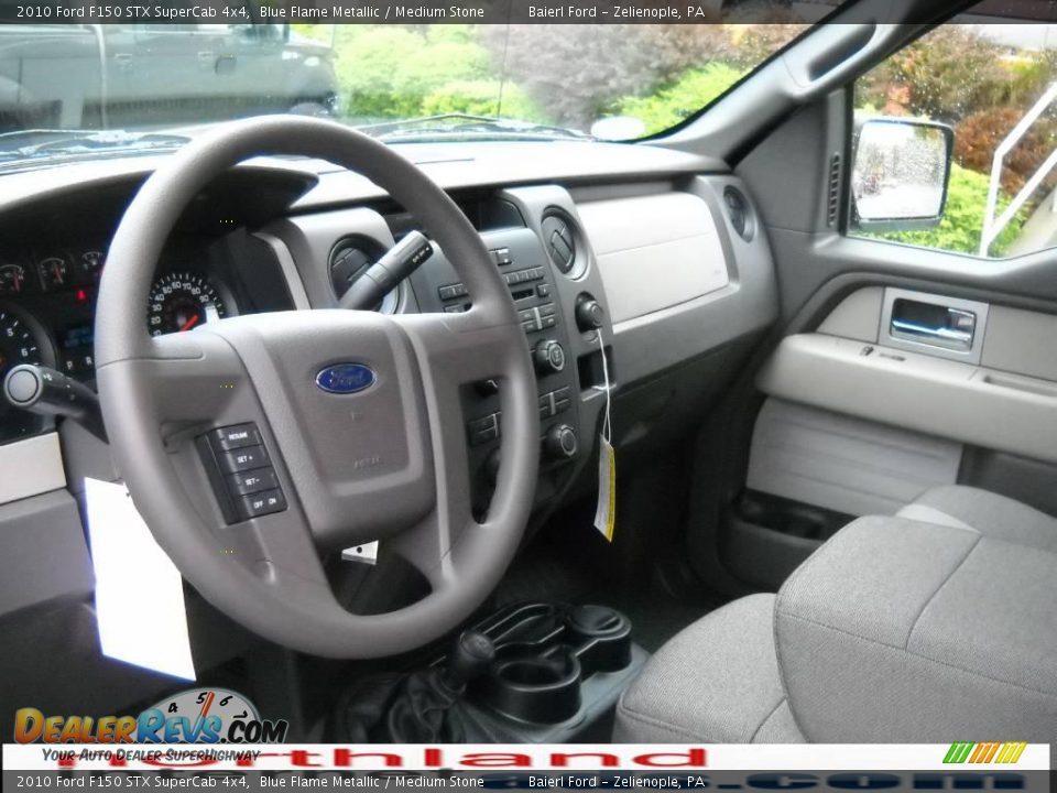 2010 Ford F150 STX SuperCab 4x4 Blue Flame Metallic / Medium Stone Photo #10