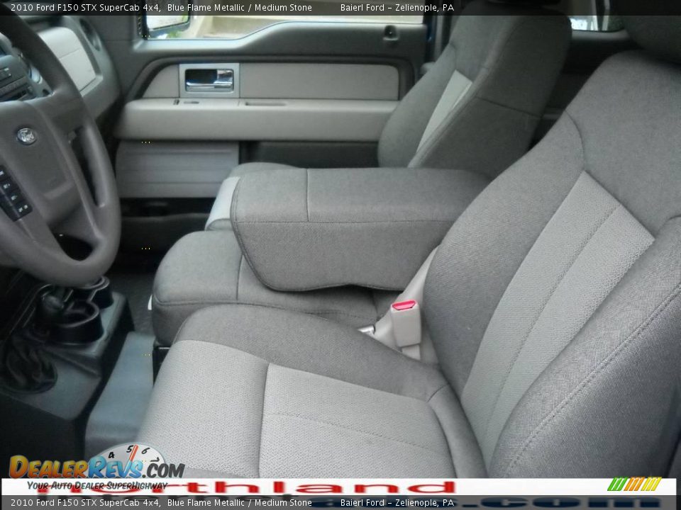2010 Ford F150 STX SuperCab 4x4 Blue Flame Metallic / Medium Stone Photo #11