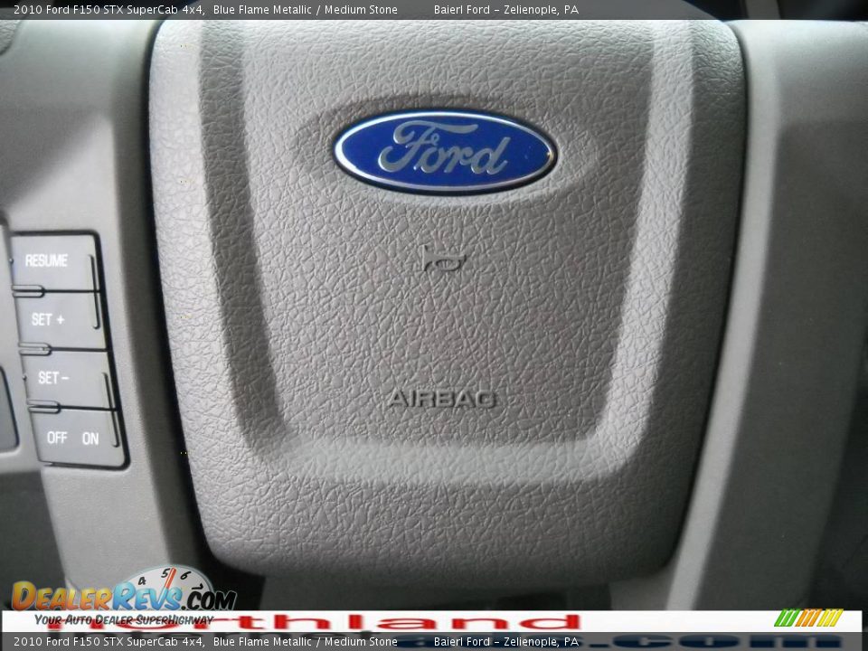 2010 Ford F150 STX SuperCab 4x4 Blue Flame Metallic / Medium Stone Photo #20