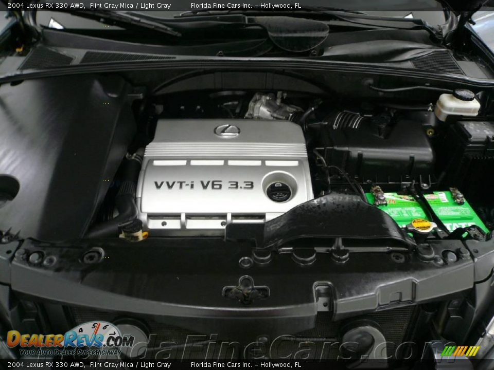2004 Lexus RX 330 AWD Flint Gray Mica / Light Gray Photo #9