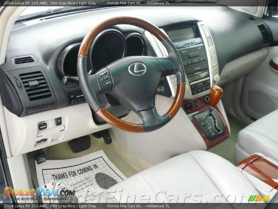 2004 Lexus RX 330 AWD Flint Gray Mica / Light Gray Photo #12