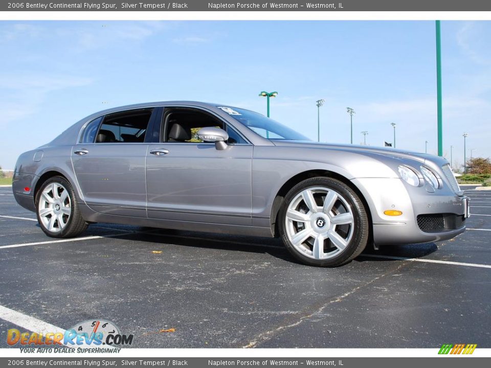 2006 Bentley Continental Flying Spur Silver Tempest / Black Photo #3