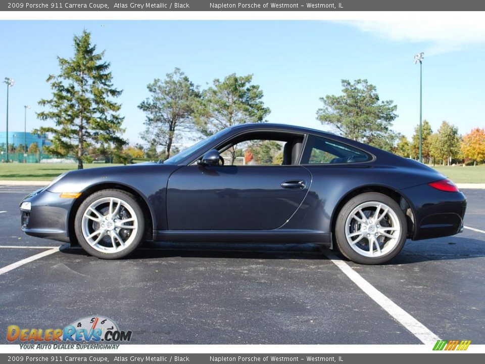 2009 Porsche 911 Carrera Coupe Atlas Grey Metallic / Black Photo #8