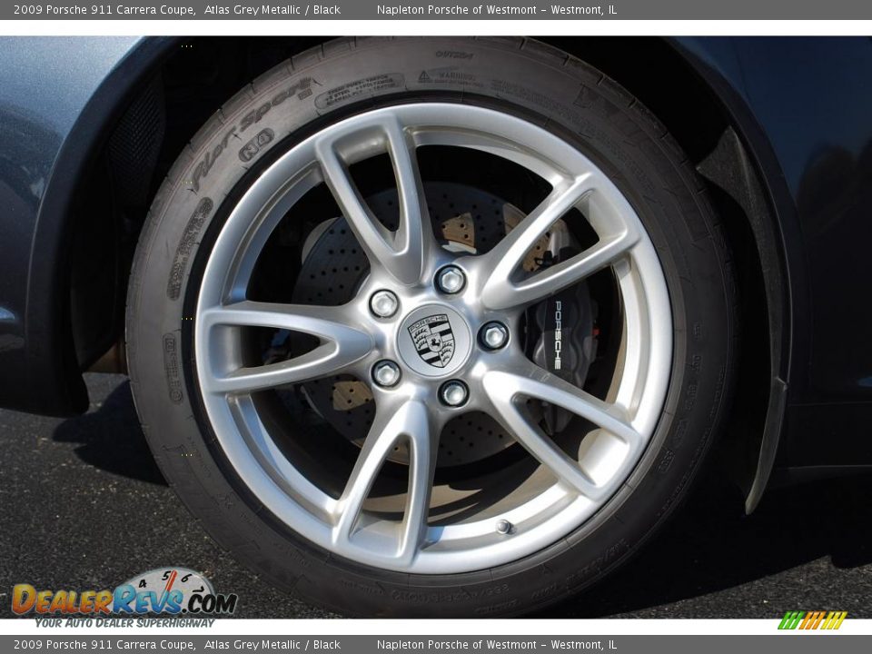 2009 Porsche 911 Carrera Coupe Atlas Grey Metallic / Black Photo #17