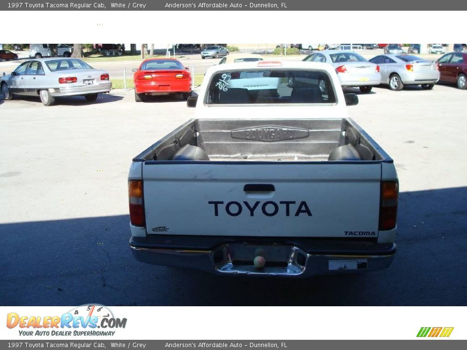 1997 Toyota Tacoma Regular Cab White / Grey Photo #6