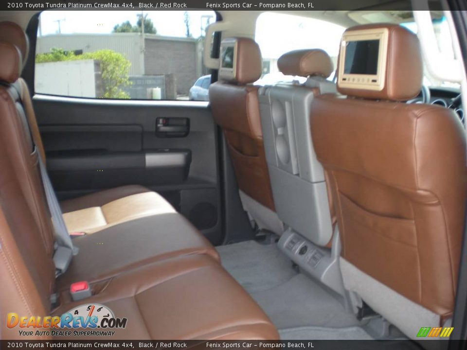 2010 Toyota Tundra Platinum CrewMax 4x4 Black / Red Rock Photo #16