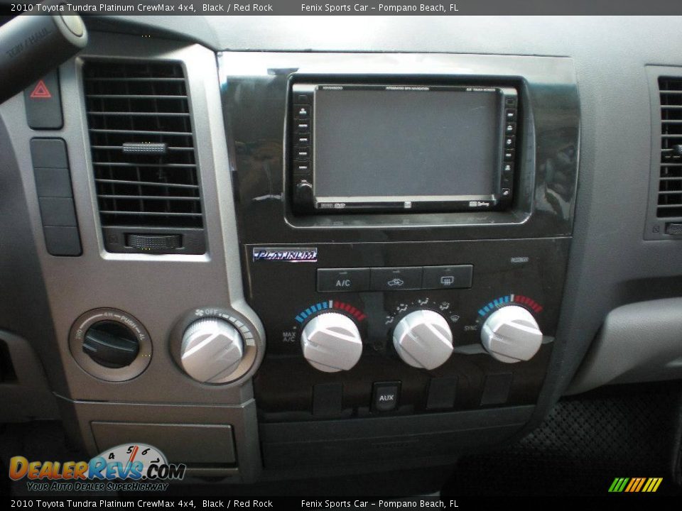 2010 Toyota Tundra Platinum CrewMax 4x4 Black / Red Rock Photo #20