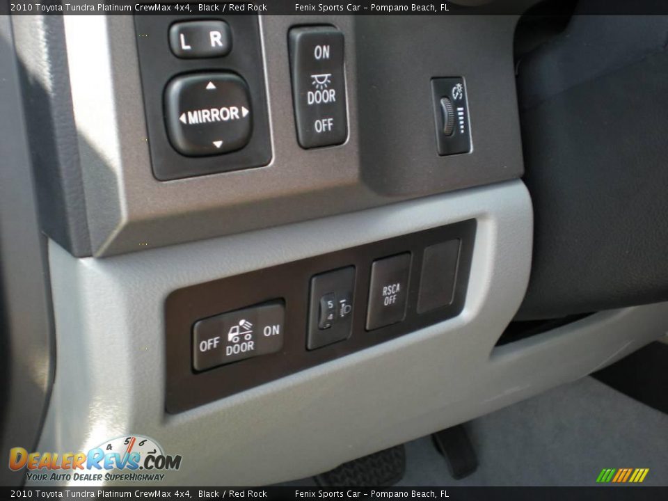2010 Toyota Tundra Platinum CrewMax 4x4 Black / Red Rock Photo #22