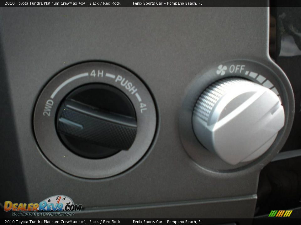 2010 Toyota Tundra Platinum CrewMax 4x4 Black / Red Rock Photo #23