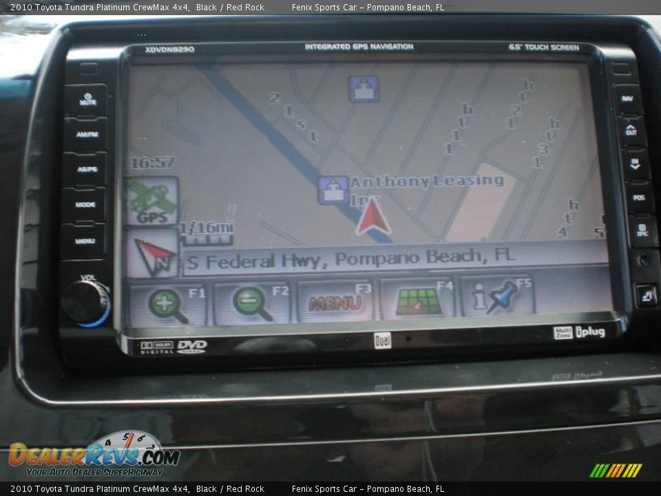 2010 Toyota Tundra Platinum CrewMax 4x4 Black / Red Rock Photo #25