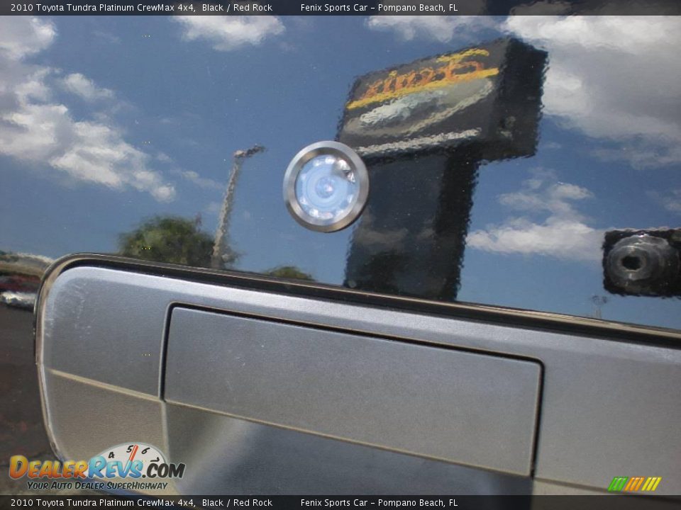 2010 Toyota Tundra Platinum CrewMax 4x4 Black / Red Rock Photo #29