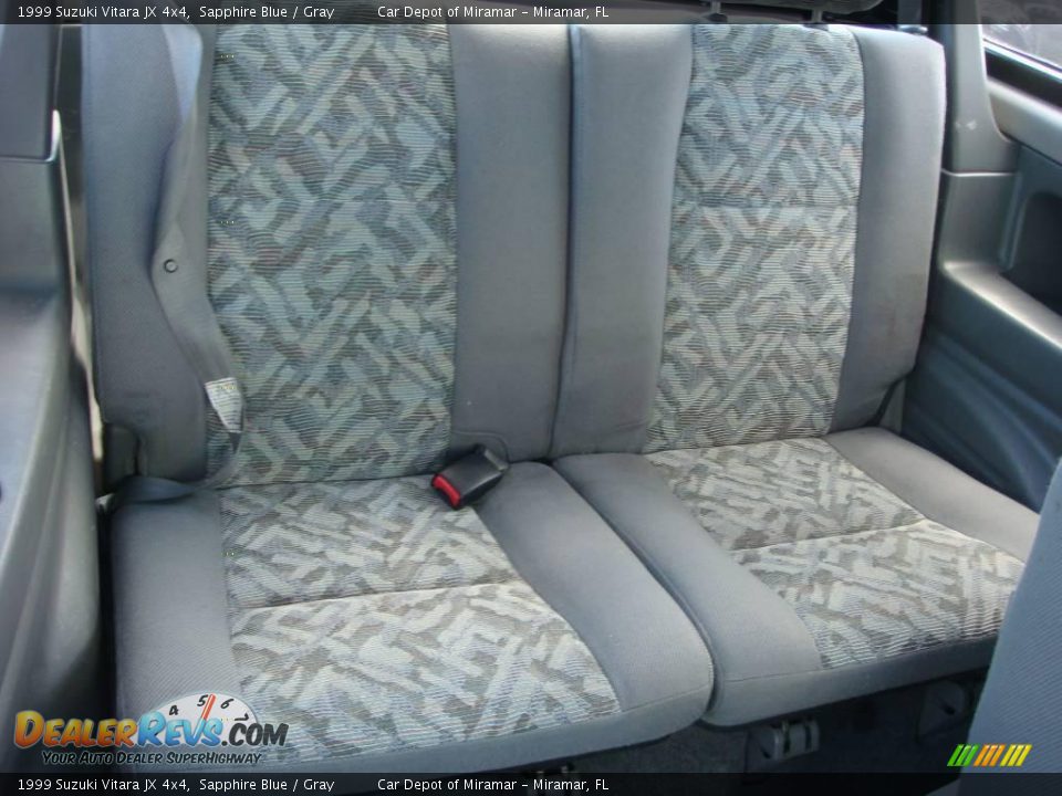 1999 Suzuki Vitara JX 4x4 Sapphire Blue / Gray Photo #13