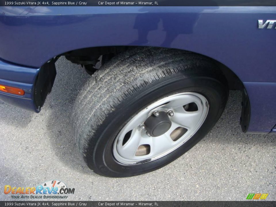 1999 Suzuki Vitara JX 4x4 Sapphire Blue / Gray Photo #15