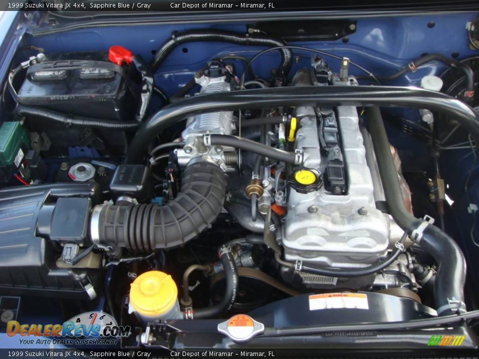 1999 Suzuki Vitara JX 4x4 Sapphire Blue / Gray Photo #16