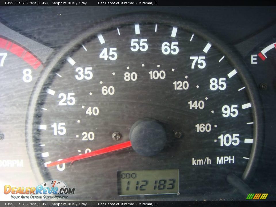 1999 Suzuki Vitara JX 4x4 Sapphire Blue / Gray Photo #17