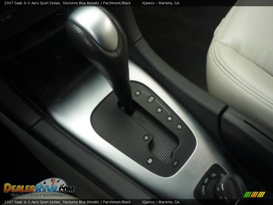 2007 Saab 9-3 Aero Sport Sedan Nocturne Blue Metallic / Parchment/Black Photo #19