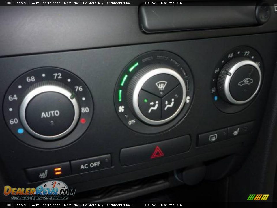 2007 Saab 9-3 Aero Sport Sedan Nocturne Blue Metallic / Parchment/Black Photo #20