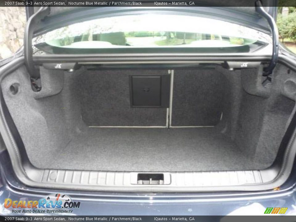 2007 Saab 9-3 Aero Sport Sedan Nocturne Blue Metallic / Parchment/Black Photo #28