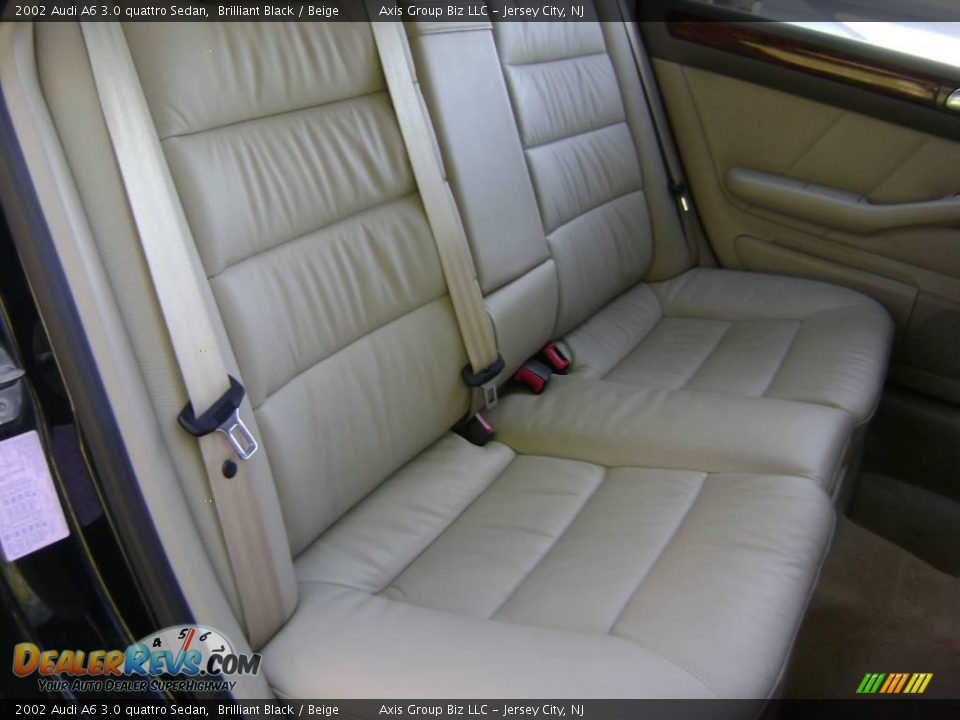 2002 Audi A6 3.0 quattro Sedan Brilliant Black / Beige Photo #11