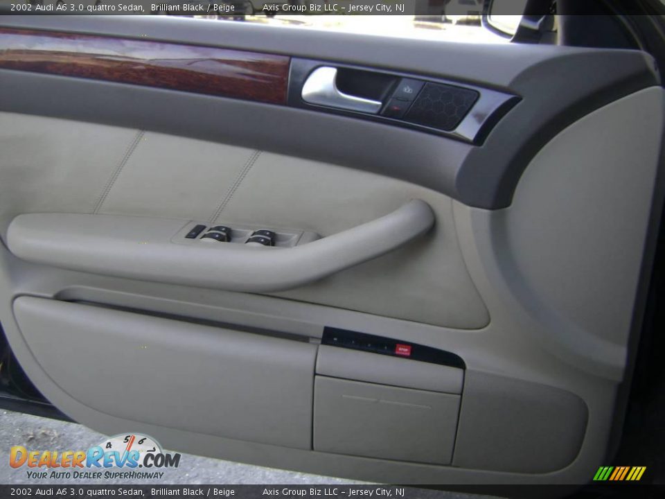 2002 Audi A6 3.0 quattro Sedan Brilliant Black / Beige Photo #19