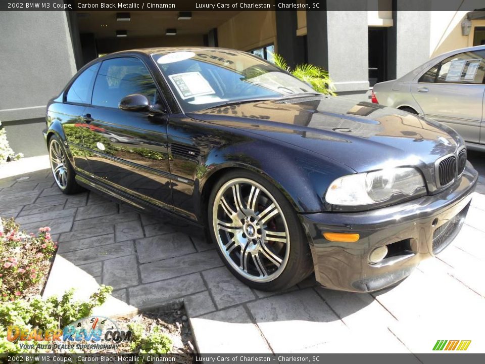 2002 BMW M3 Coupe Carbon Black Metallic / Cinnamon Photo #1