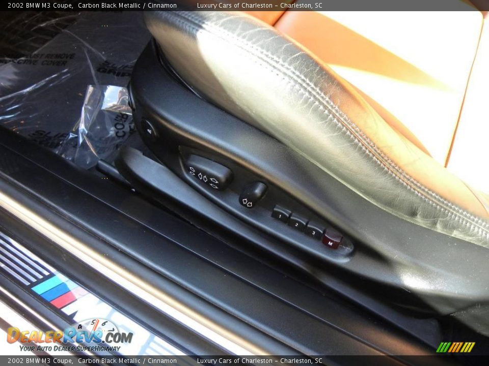 2002 BMW M3 Coupe Carbon Black Metallic / Cinnamon Photo #5