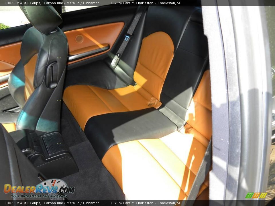 2002 BMW M3 Coupe Carbon Black Metallic / Cinnamon Photo #8