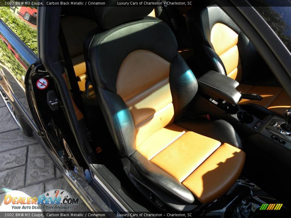 2002 BMW M3 Coupe Carbon Black Metallic / Cinnamon Photo #9