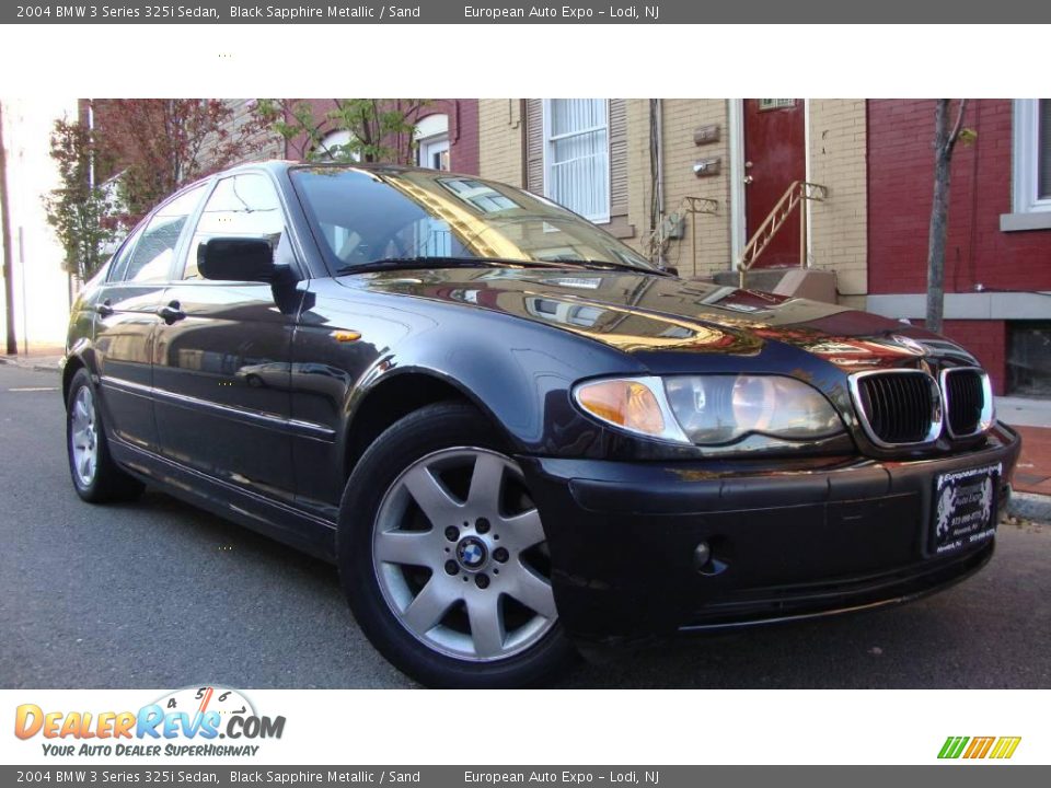 2004 BMW 3 Series 325i Sedan Black Sapphire Metallic / Sand Photo #2